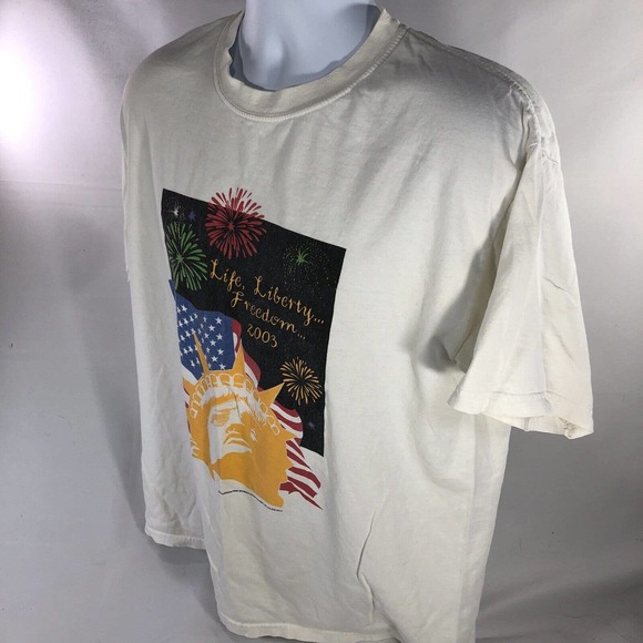 VTG National Federation Of The Blind Shirt Large Life Liberty Freedom 2003 Y2K - Picture 12 of 15